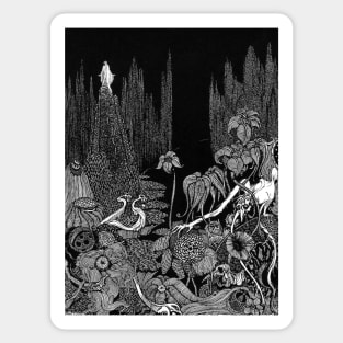 Silence - A Fable - Harry Clarke for E.A. Poe Sticker